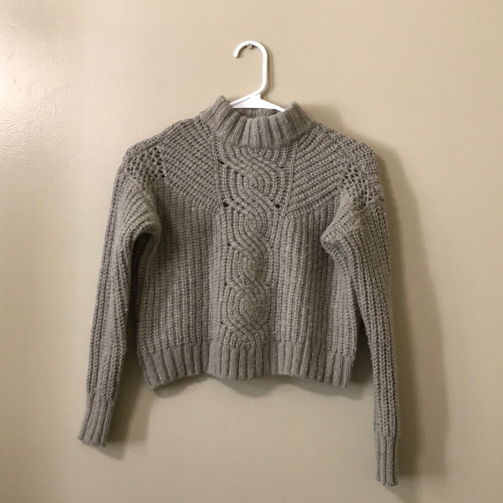 American Eagle Crop Turtleneck Sweater - Picture 1 of 3